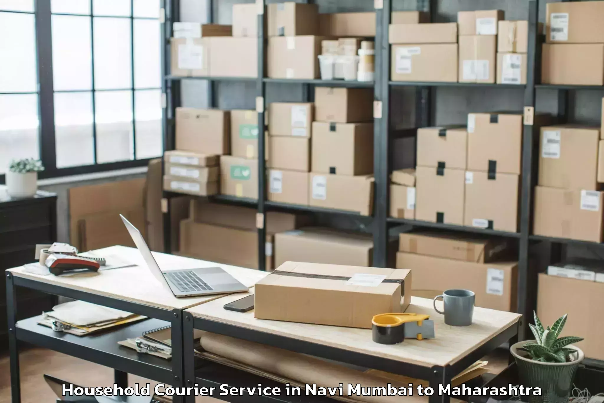 Expert Navi Mumbai to Phulambri Household Courier